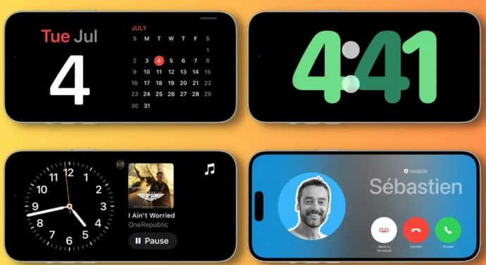 金东苹果手机维修分享iOS17横屏充电待机显示有什么好处 