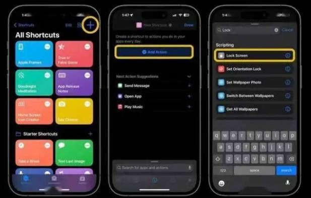 金东苹果14锁屏维修店分享iPhone14升级iOS16.4后如何创建锁屏快捷方式 